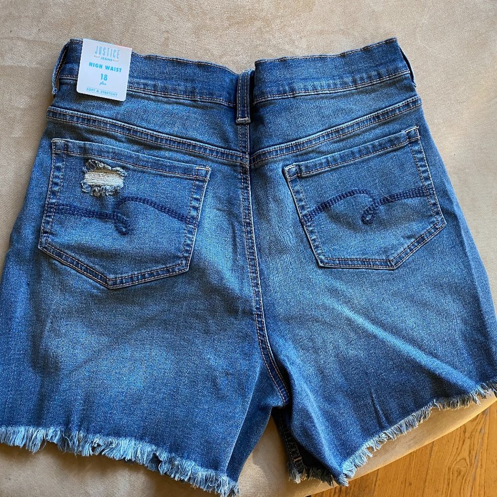 NWT Girls Justice Denim Shorts